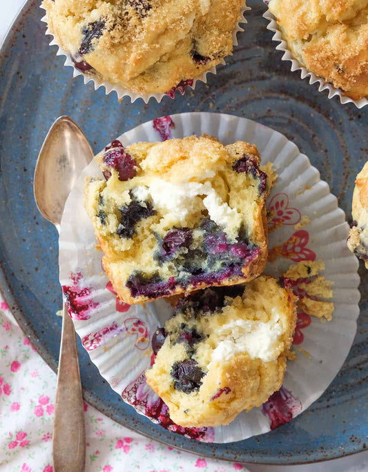 Lactose-Free Lemon Blueberry Muffins