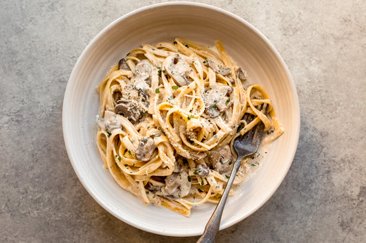 Lactose-Free Creamy Mushroom Pasta