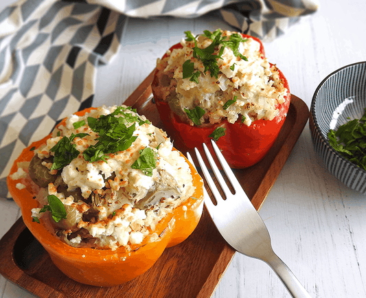 Lactose-Free Mediterranean Stuffed Peppers