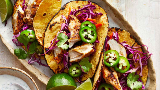 Smoky BBQ Chicken Tacos with Lactose-Free Lime Crema