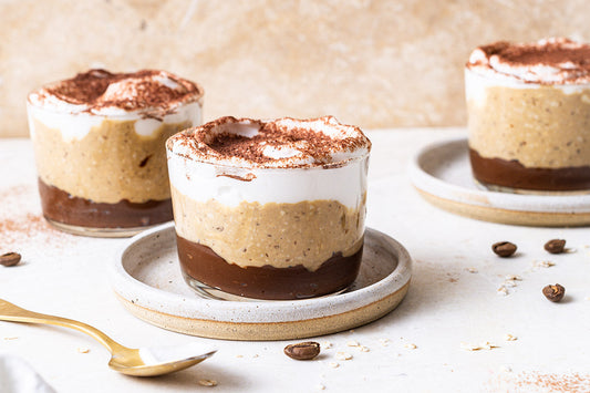 Lactose Free Tiramisu Overnight Oats