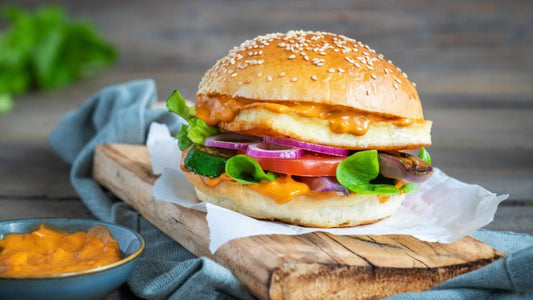 Lactose-Free Halloumi Burger