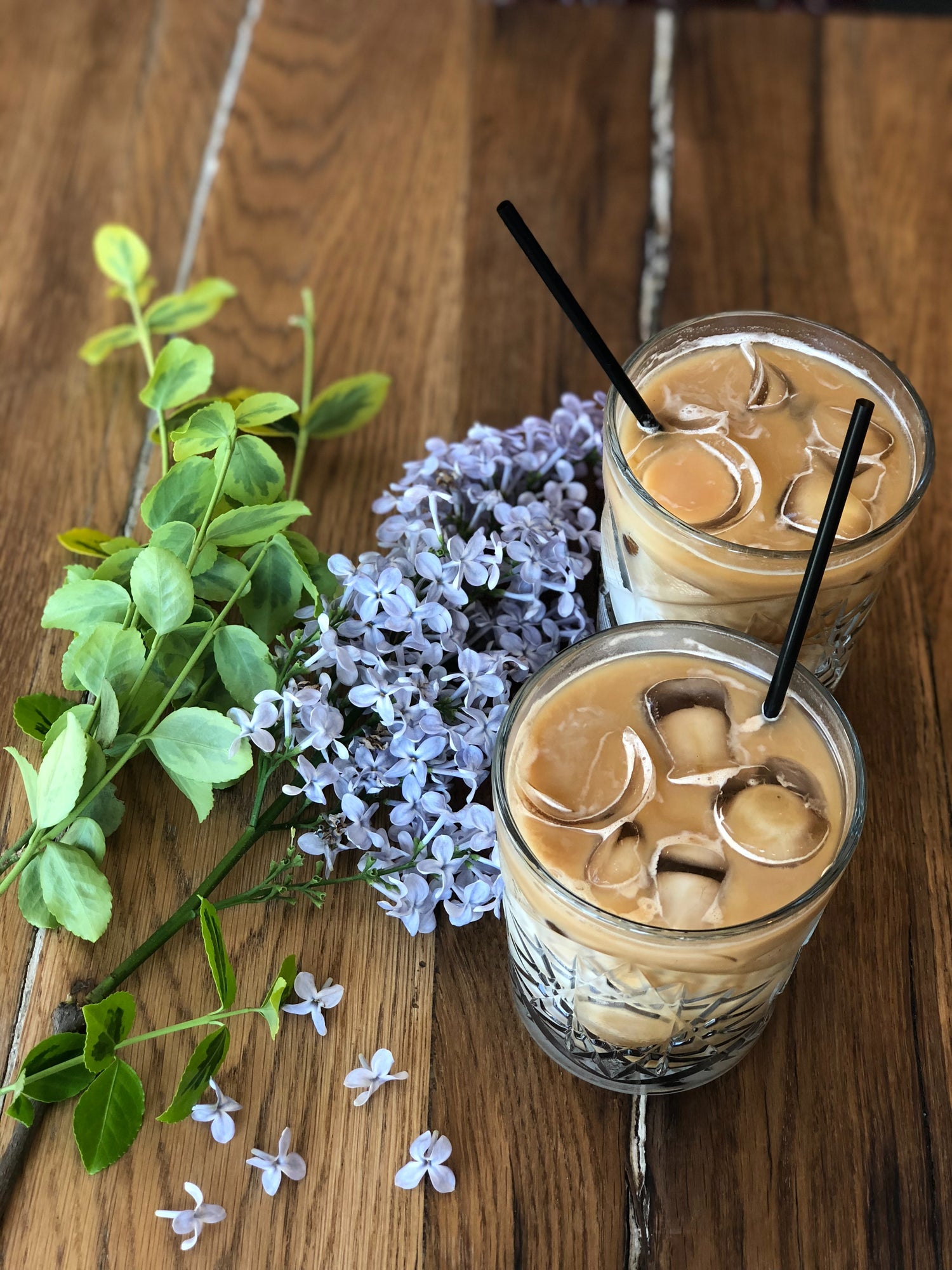 Lactose Free Iced Coffee on Table 